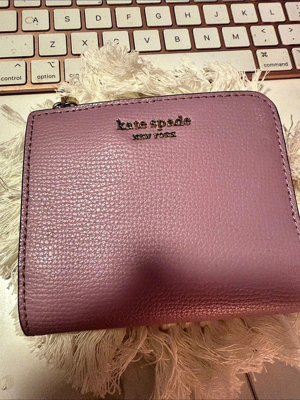 kate spade Zip Around Wallet in Purple
